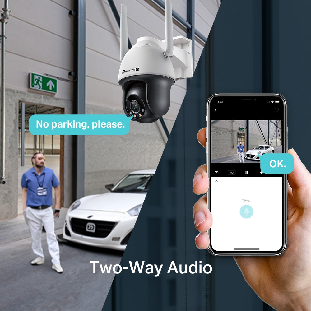 TP-Link VIGI C540-4G 4MP Super-High Definition Outdoor Full-Color Pan Tilt Network Camera | Two-Way Audio | Waterproof TP-Link VIGI C540-4G 4MP Super-High Definition Outdoor Full-Color Pan Tilt Network Camera | Two-Way Audio | Waterproof